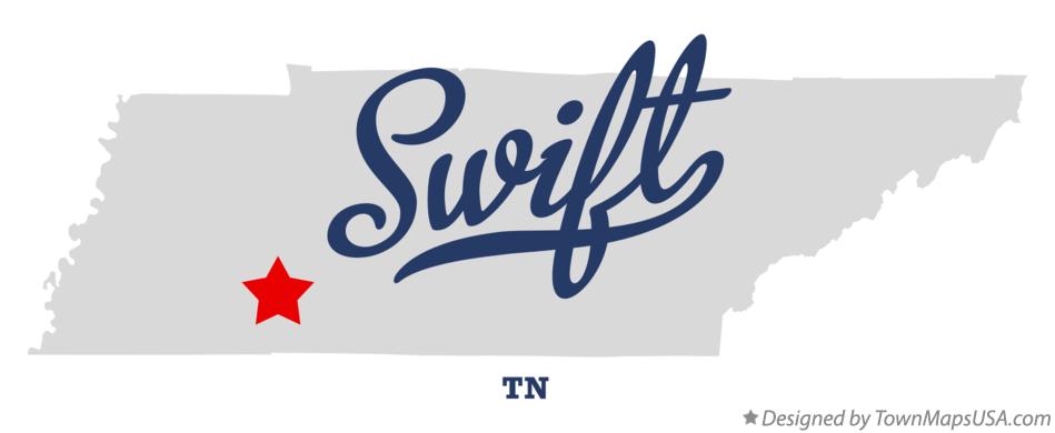 Map of Swift Tennessee TN