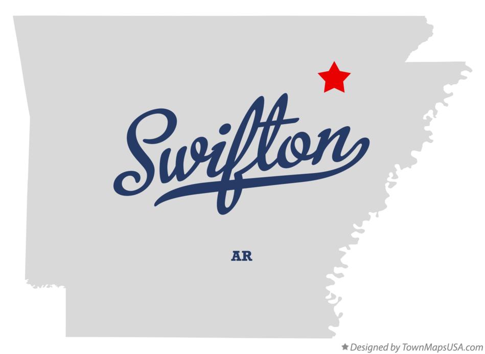 Map of Swifton Arkansas AR