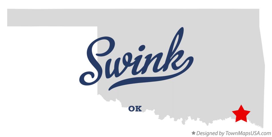 Map of Swink Oklahoma OK