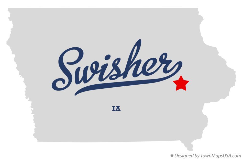 Map of Swisher Iowa IA