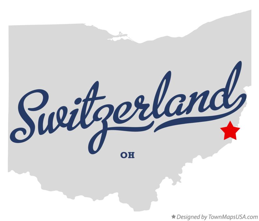 Map of Switzerland Ohio OH