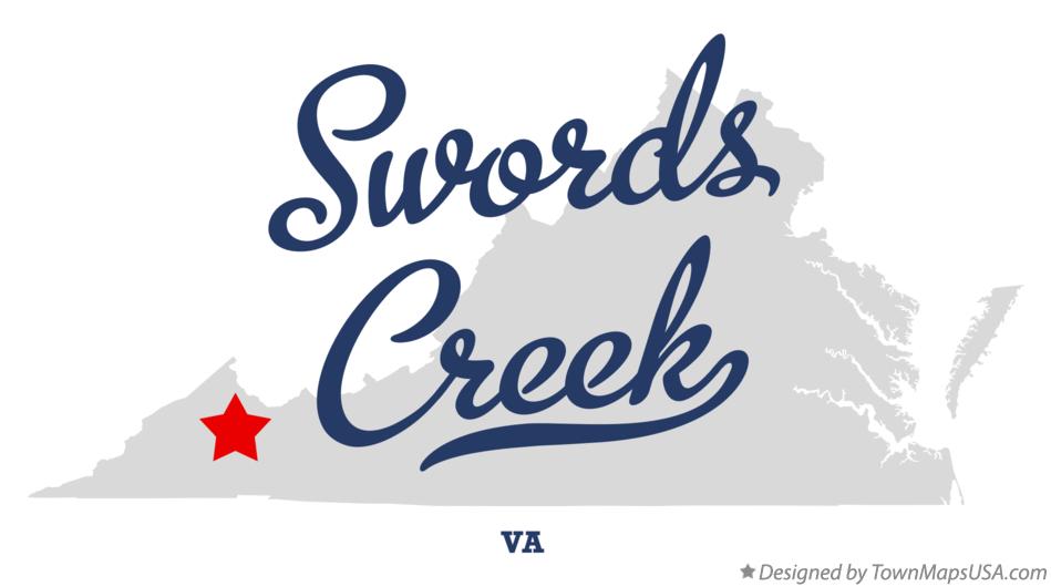 Map of Swords Creek Virginia VA