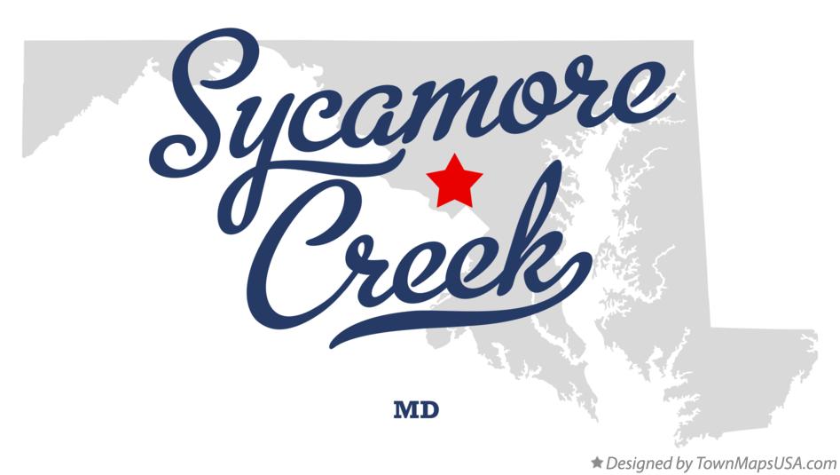 Map of Sycamore Creek Maryland MD