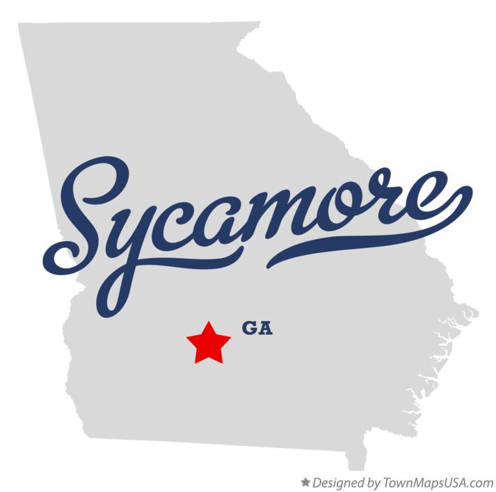 Map of Sycamore Georgia GA