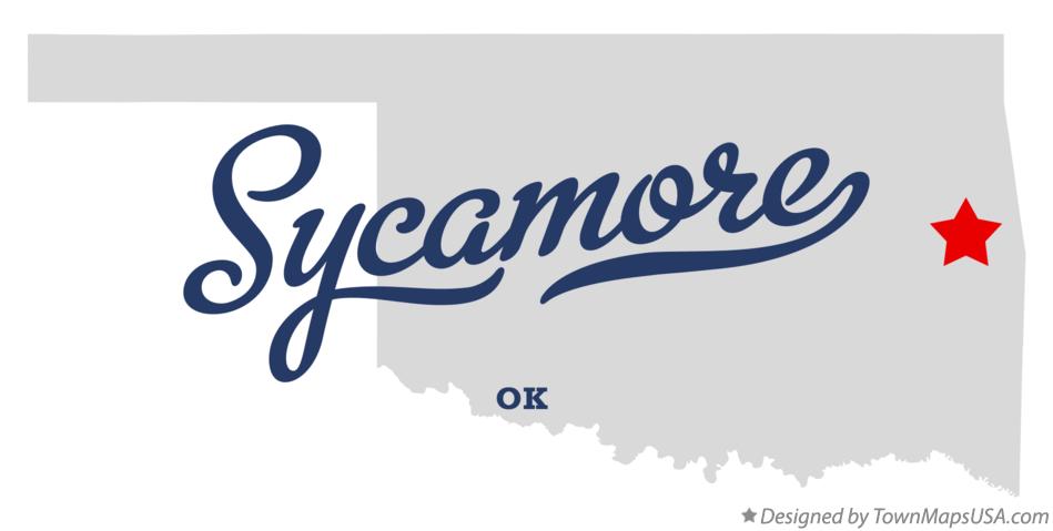 Map of Sycamore Oklahoma OK