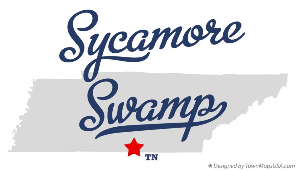 Map of Sycamore Swamp Tennessee TN