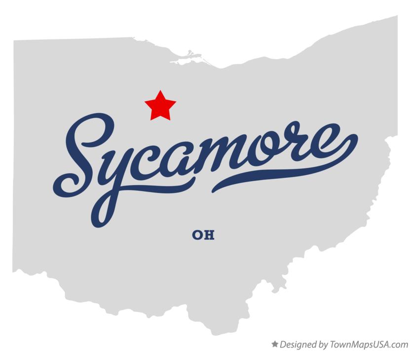 Map of Sycamore Ohio OH
