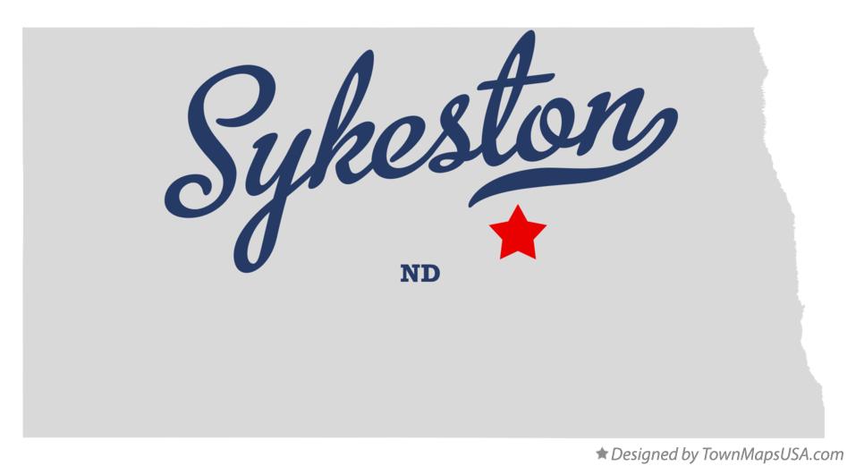 Map of Sykeston North Dakota ND
