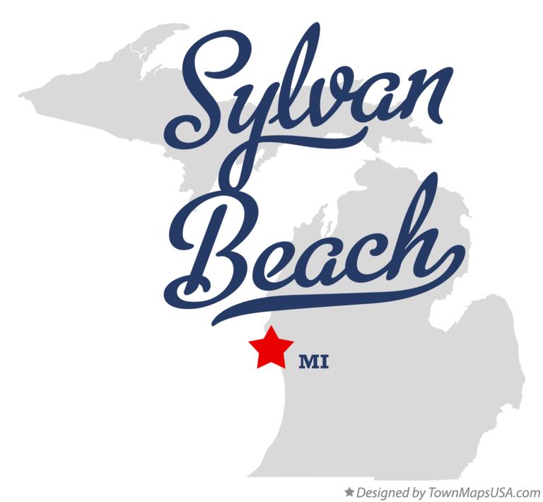 Map of Sylvan Beach Michigan MI