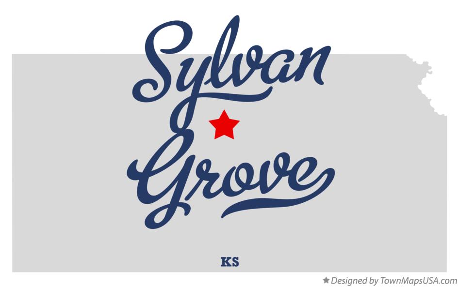 Map of Sylvan Grove Kansas KS