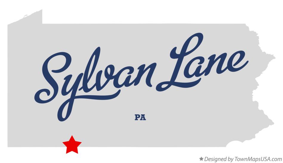 Map of Sylvan Lane Pennsylvania PA
