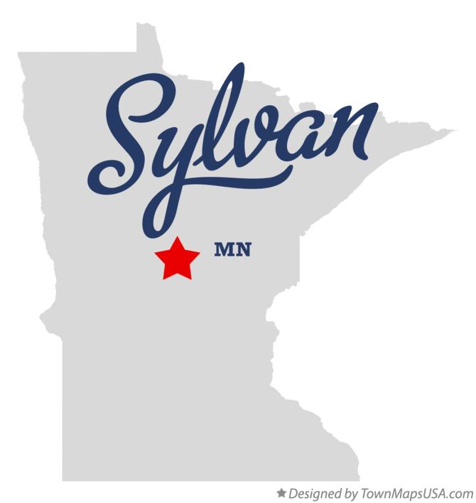 Map of Sylvan Minnesota MN
