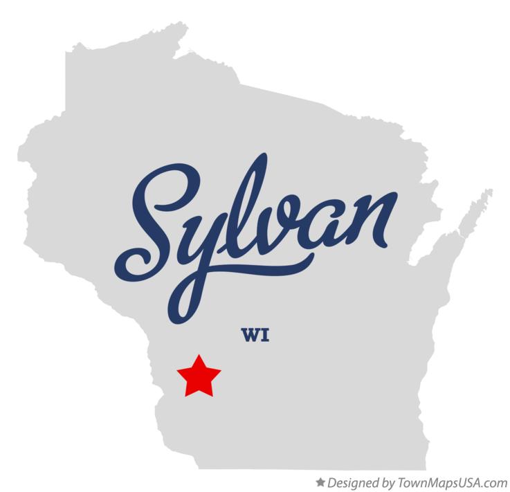 Map of Sylvan Wisconsin WI