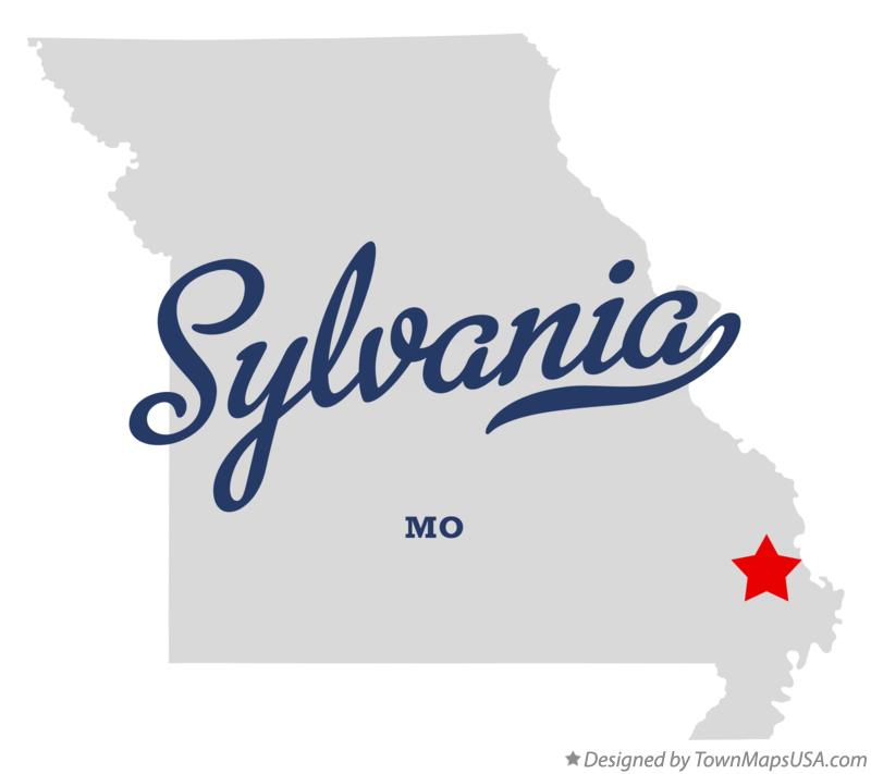 Map of Sylvania Missouri MO