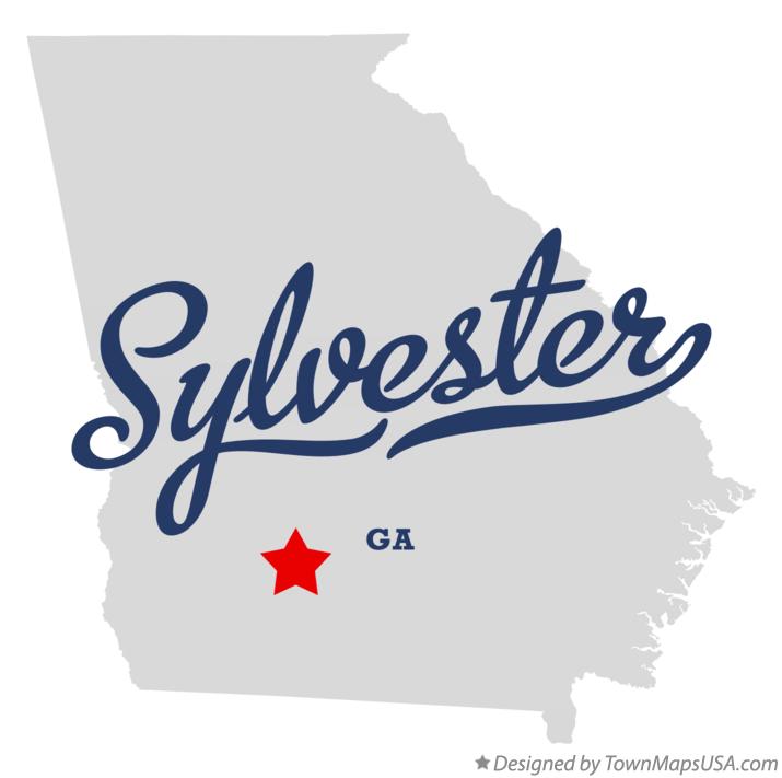Map of Sylvester Georgia GA