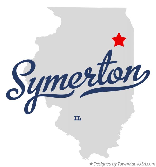 Map of Symerton Illinois IL