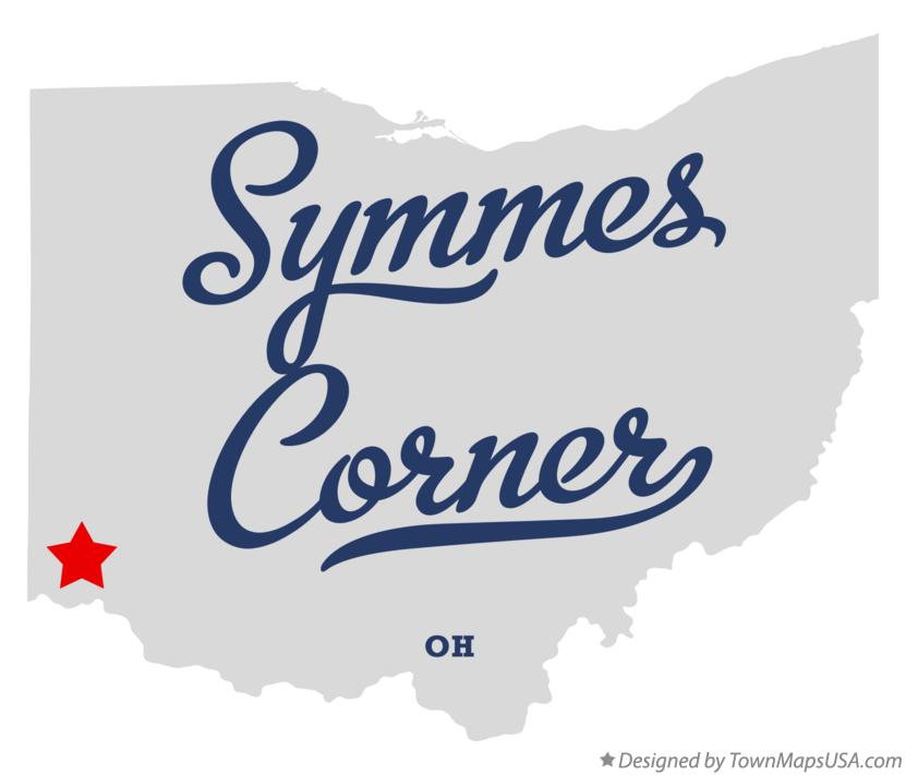 Map of Symmes Corner Ohio OH