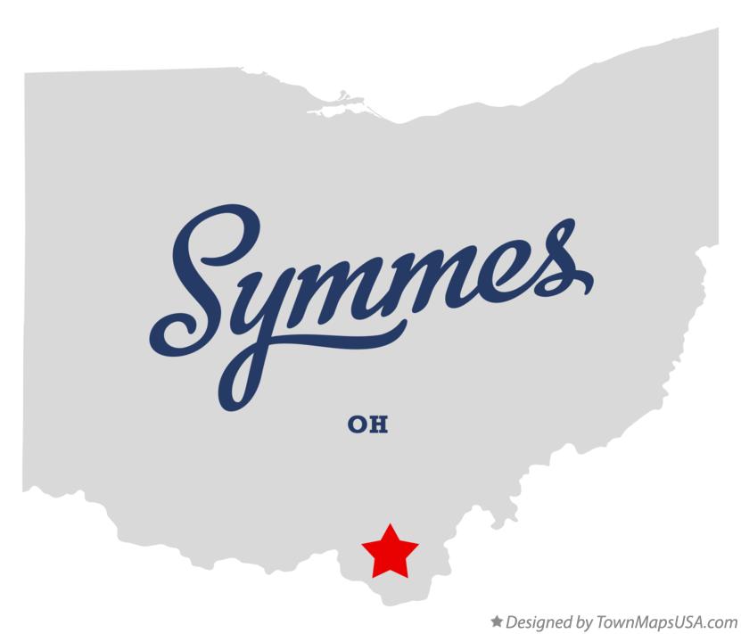 Map of Symmes Ohio OH