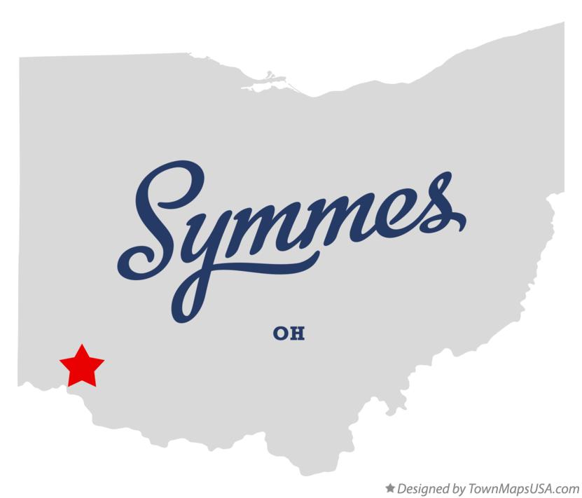 Map of Symmes Ohio OH