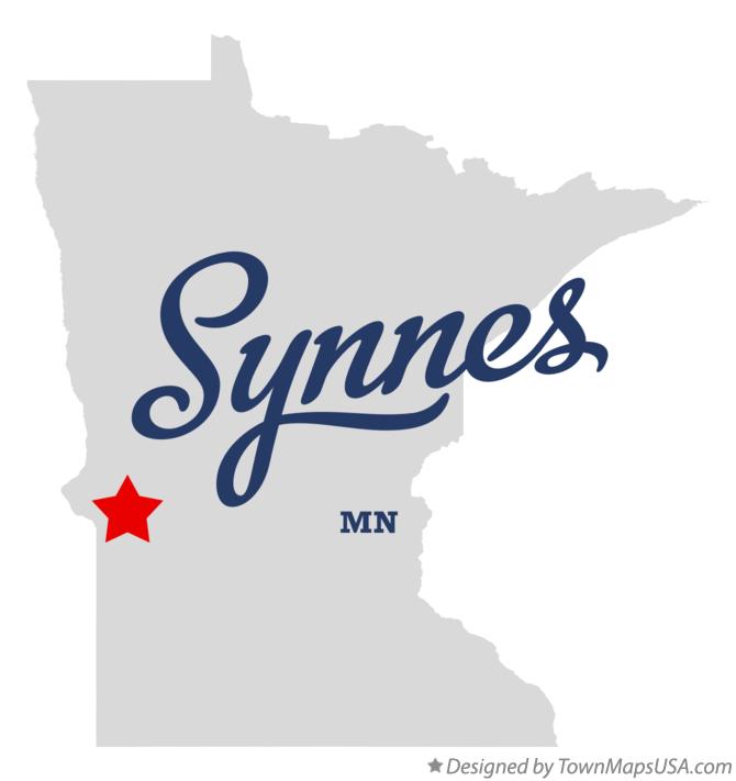 Map of Synnes Minnesota MN