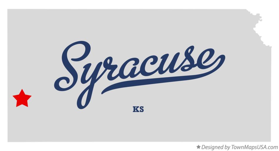 Map of Syracuse Kansas KS