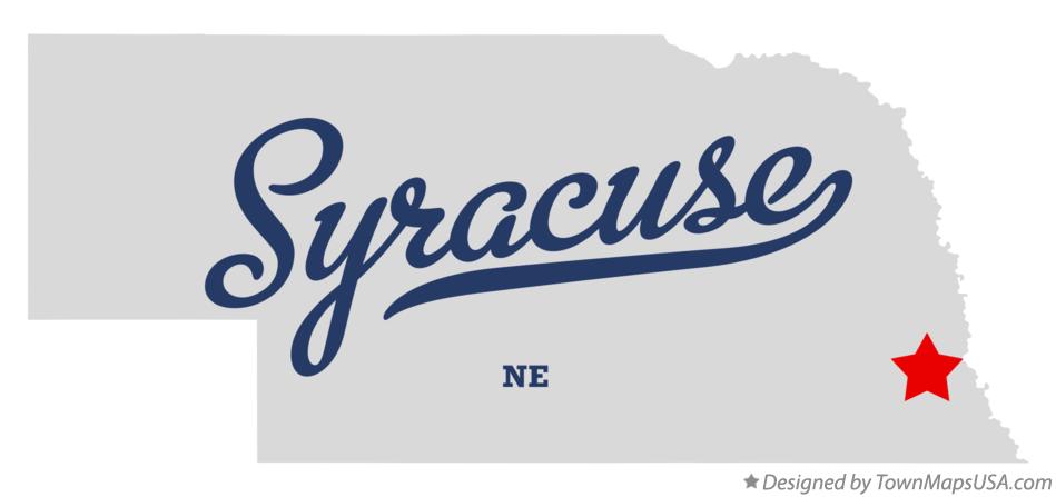 Map of Syracuse Nebraska NE