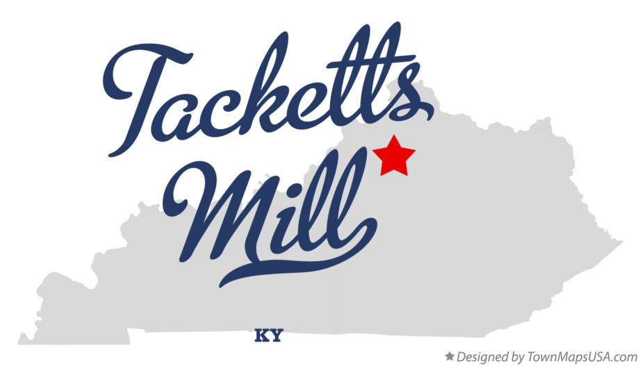 Map of Tacketts Mill Kentucky KY
