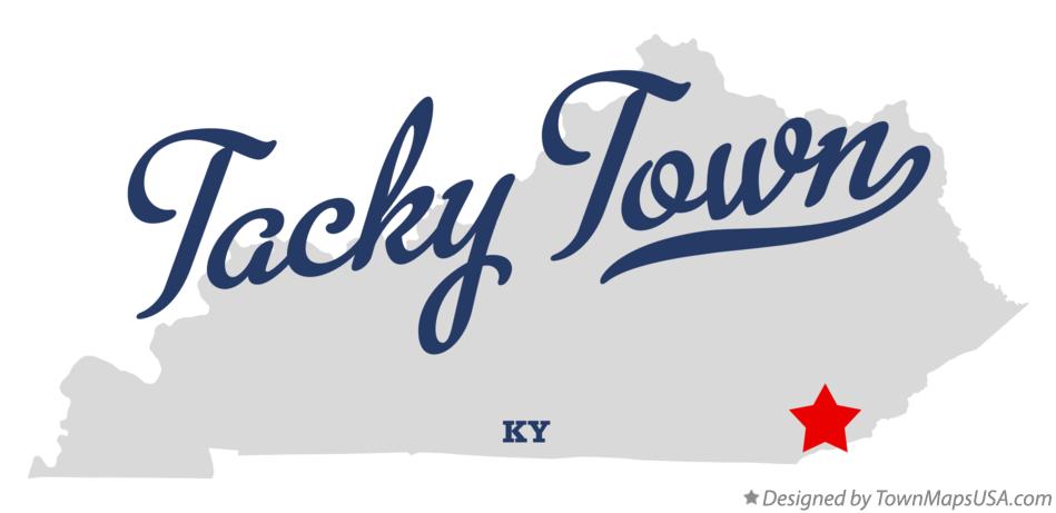 Map of Tacky Town Kentucky KY