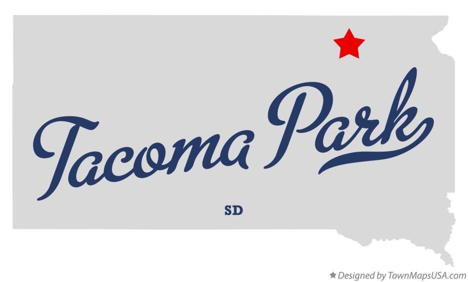 Map of Tacoma Park South Dakota SD