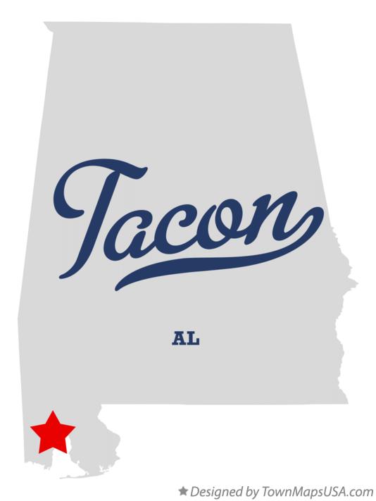 Map of Tacon Alabama AL