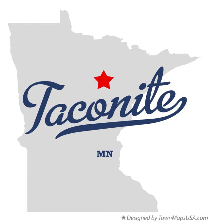 Map of Taconite Minnesota MN