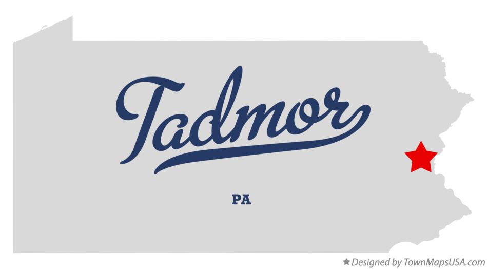 Map of Tadmor Pennsylvania PA