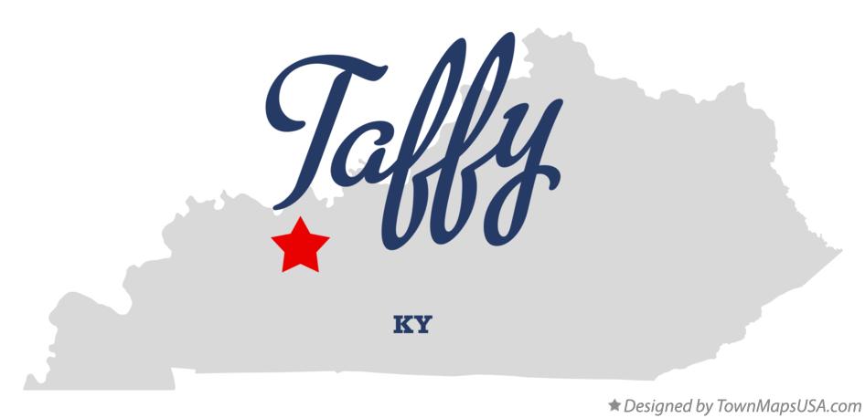 Map of Taffy Kentucky KY