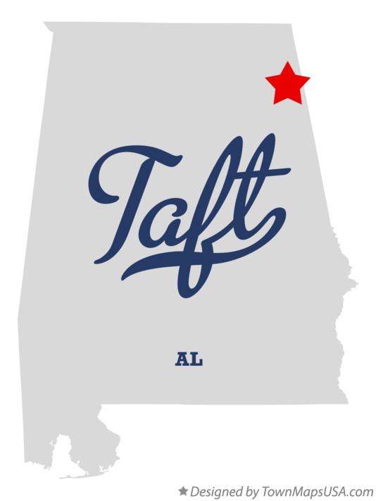 Map of Taft Alabama AL