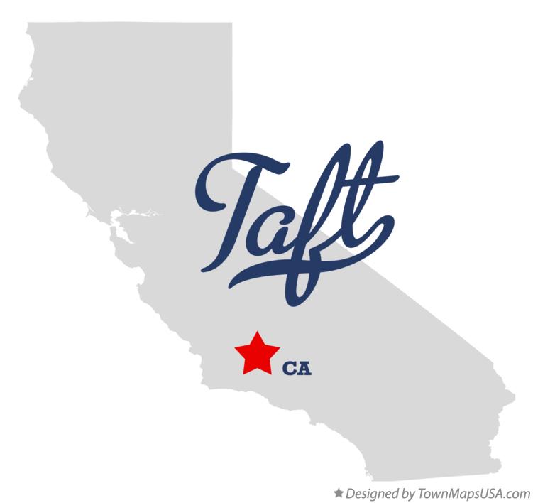 Map of Taft California CA