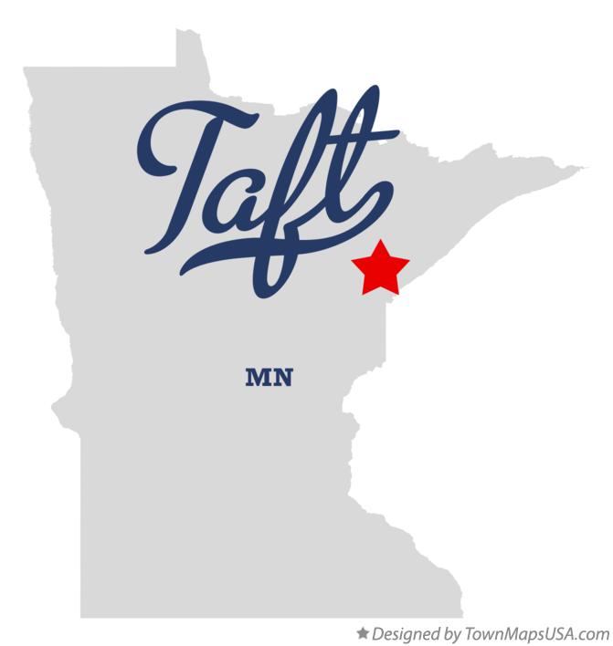 Map of Taft Minnesota MN