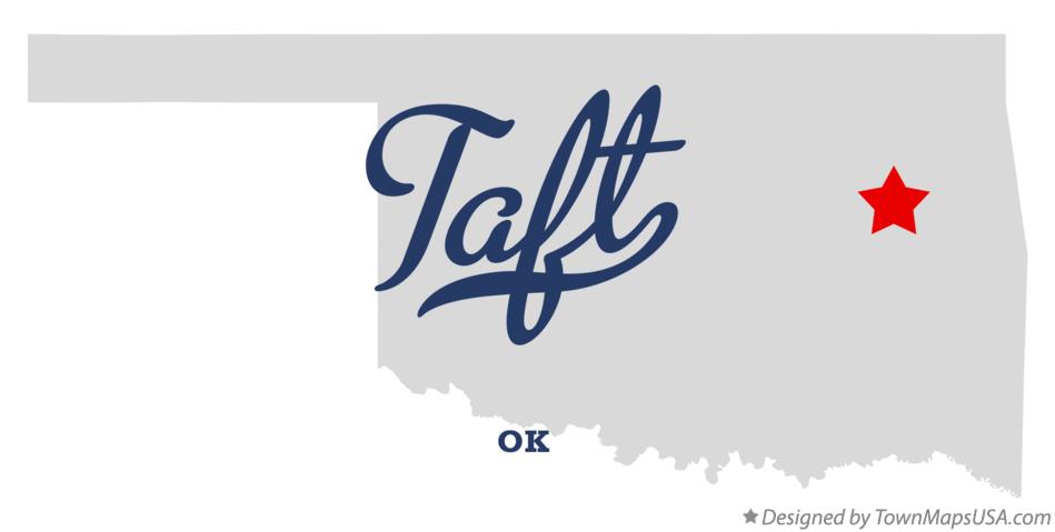 Map of Taft Oklahoma OK