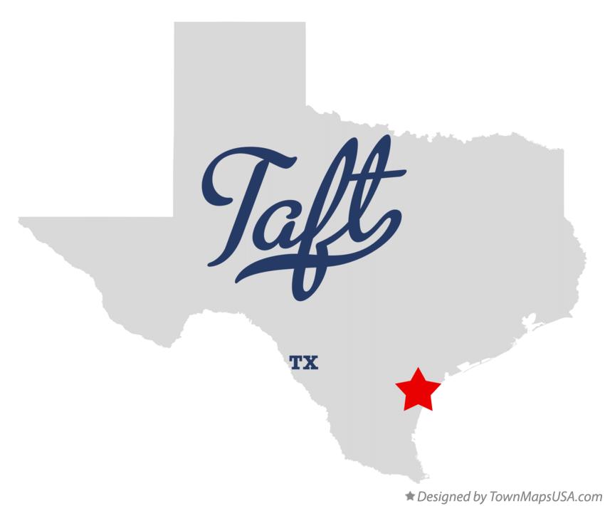 Map of Taft Texas TX