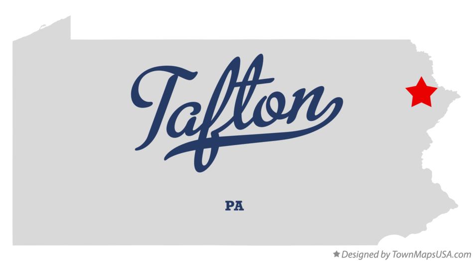 Map of Tafton Pennsylvania PA
