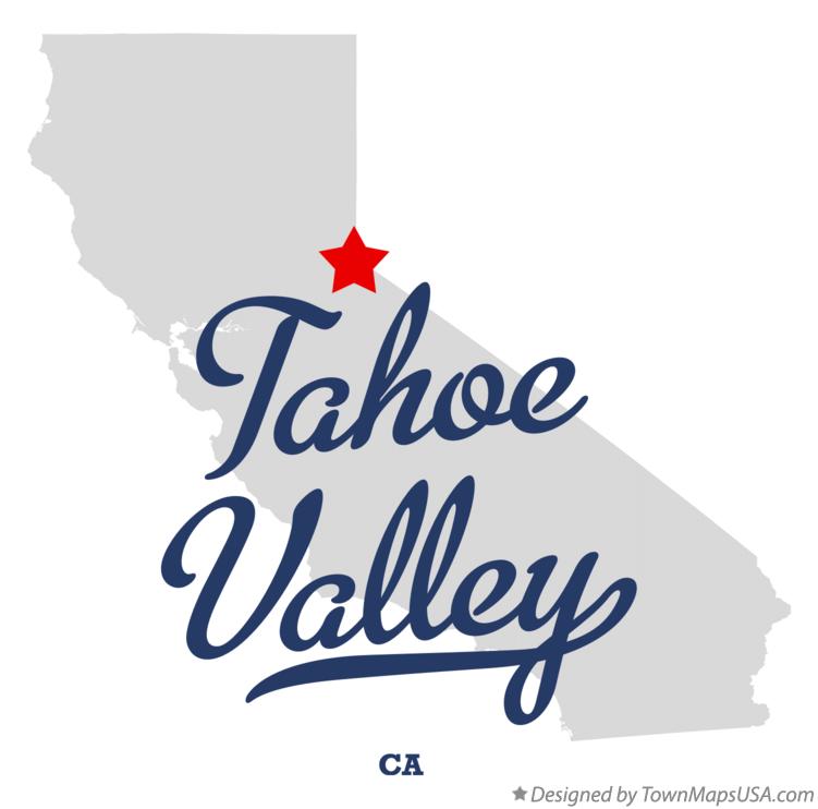 Map of Tahoe Valley California CA