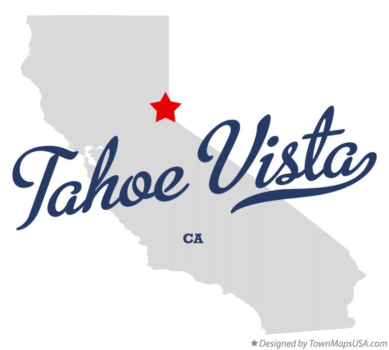Map of Tahoe Vista California CA