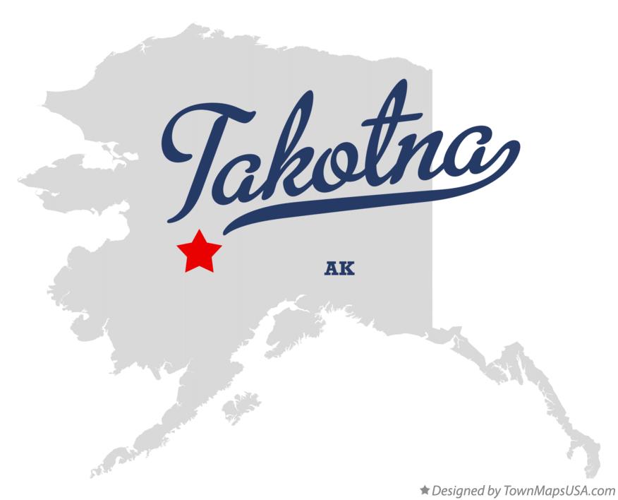 Map of Takotna Alaska AK