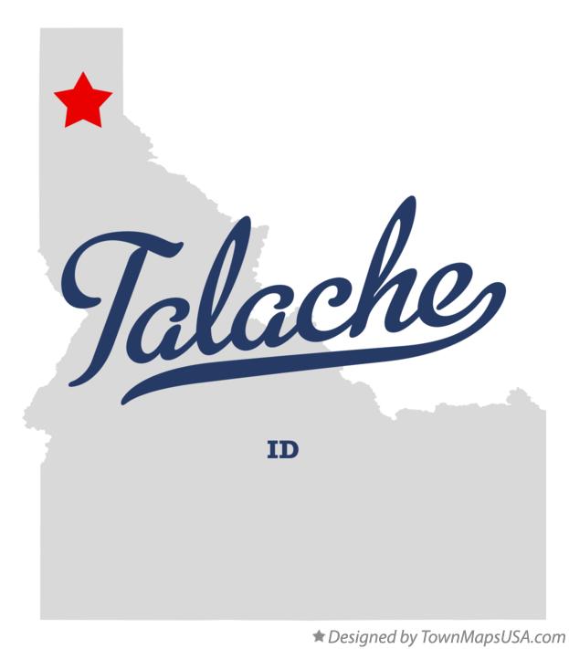 Map of Talache Idaho ID