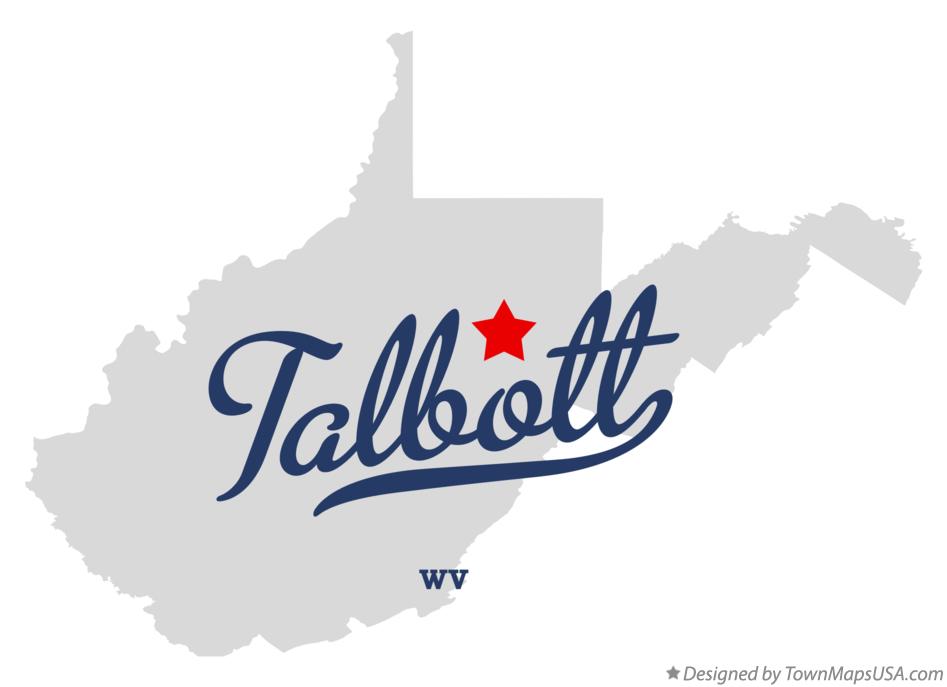 Map of Talbott West Virginia WV