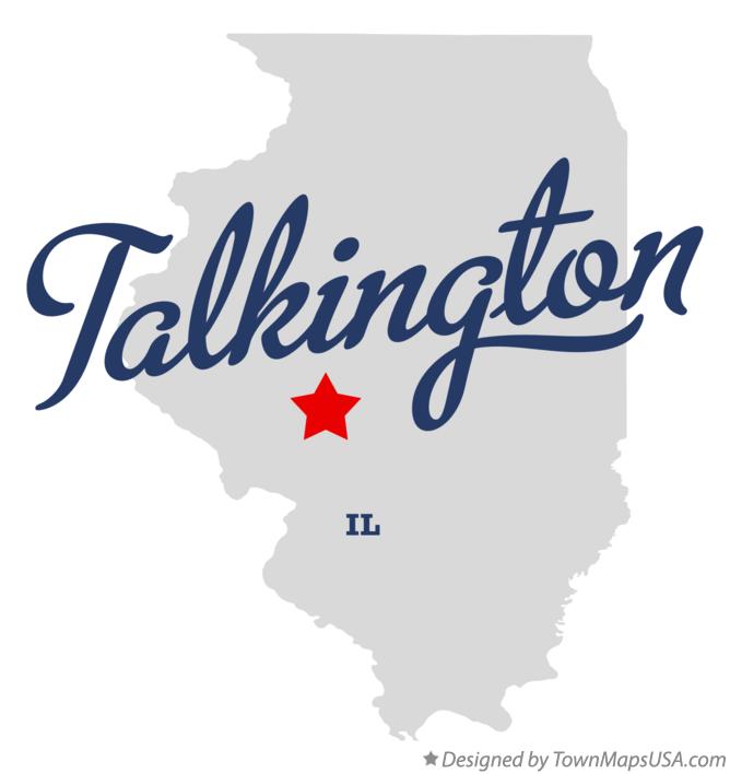 Map of Talkington Illinois IL