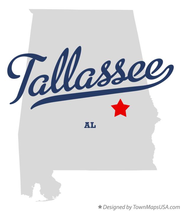 Map of Tallassee Alabama AL