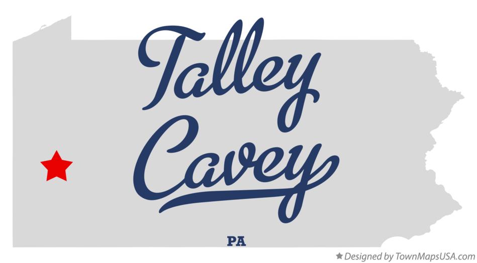 Map of Talley Cavey Pennsylvania PA