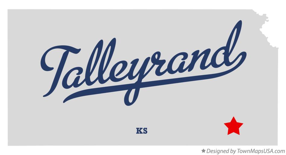 Map of Talleyrand Kansas KS