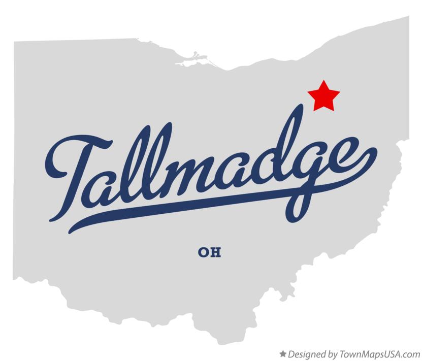 Map of Tallmadge Ohio OH