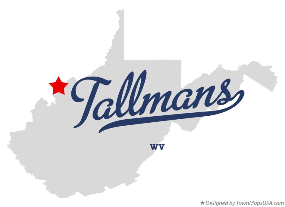 Map of Tallmans West Virginia WV